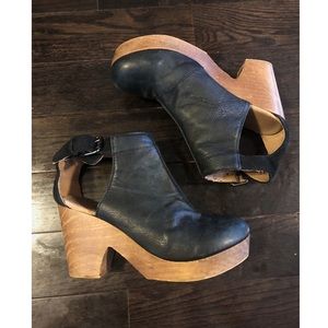 Free People Black Amber Clogs